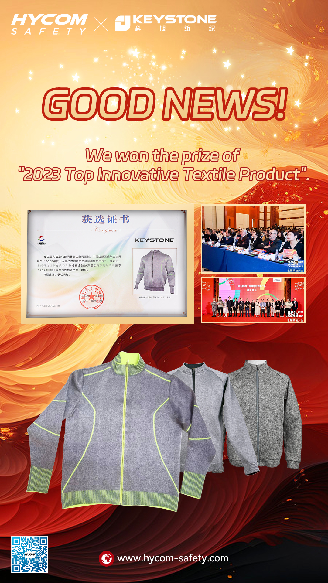 ANSI 5 Cut Resistant Clothing with Thumb Hole High Visibility PPE Clothing from China