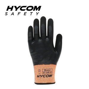 HYCOM 13G Breathable HPPE and 10G Acrylic Fleece Glove Warm ANSI 5 Cut Resistant Glove