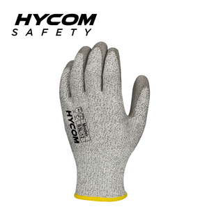 HYCOM 13G Level 5 ANSI 3 Cut Resistant Glove with Palm Polyurethane Coating Work Gloves