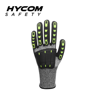 HYCOM 13G Breath-cut ANSI 3 Cut Resistant Glove with TPR Coating Oil Retardant Work Gloves