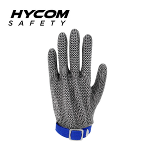 HYCOM ANSI 9 316L Stainless Steel Cut Resistant Ring Weaving Glove Food Grade Gloves